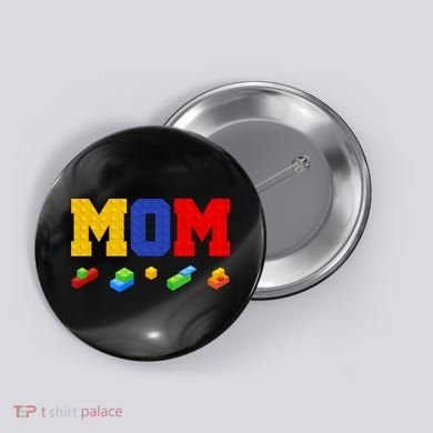 Builder Building Blocks Mom Button