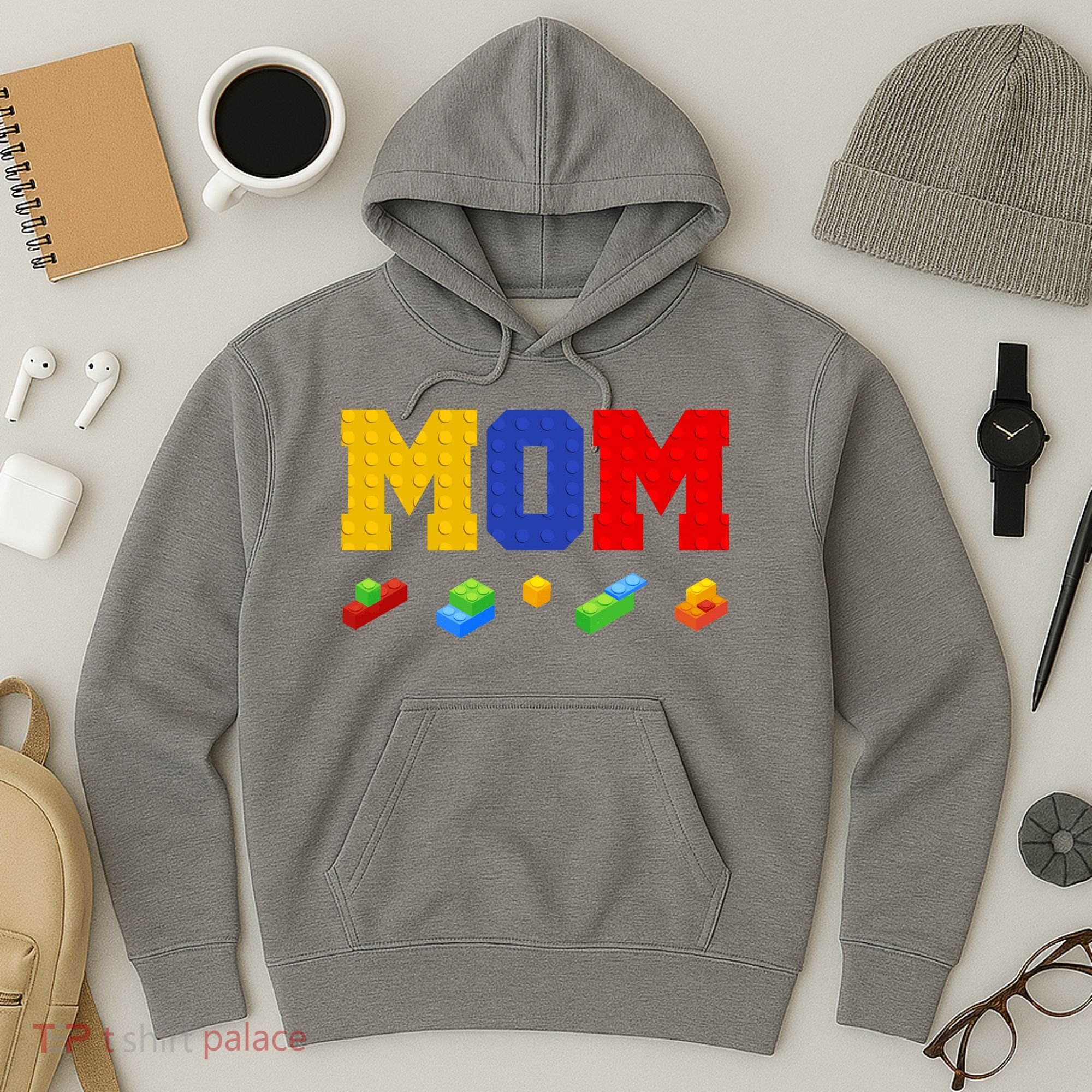 Builder Building Blocks Mom Hoodie