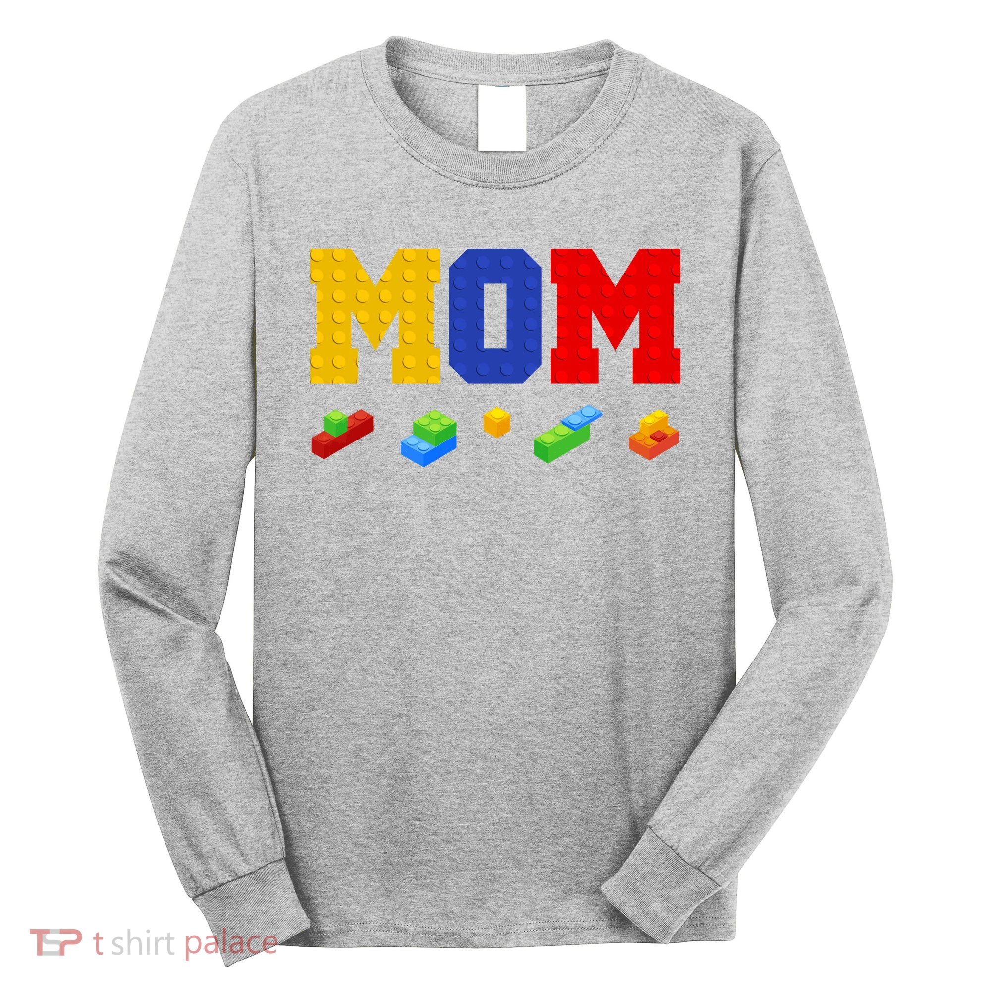 Builder Building Blocks Mom Long Sleeve Shirt