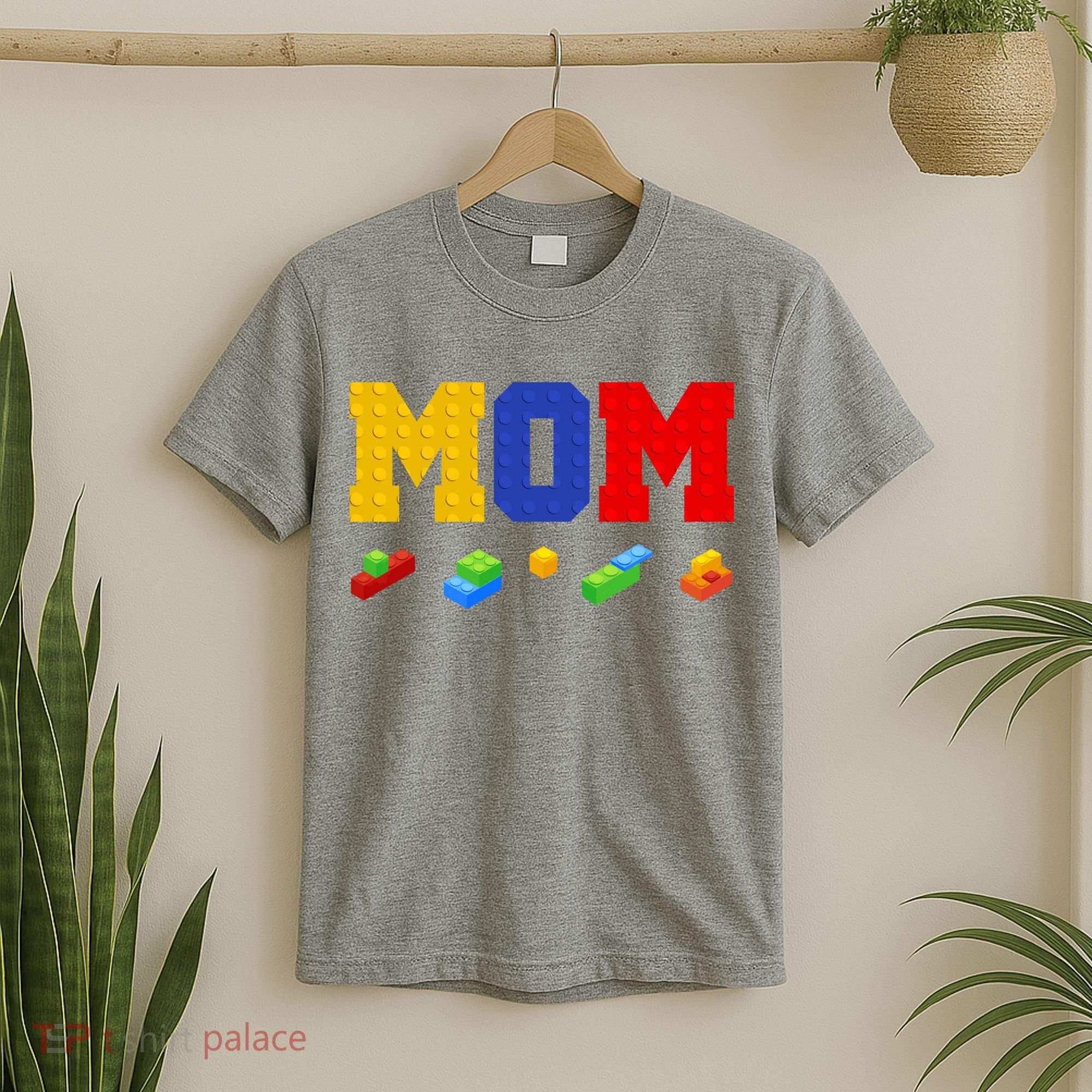 Builder Building Blocks Mom T-Shirt