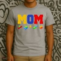 Builder Building Blocks Mom T-Shirt thumb 3