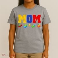 Builder Building Blocks Mom T-Shirt thumb 4