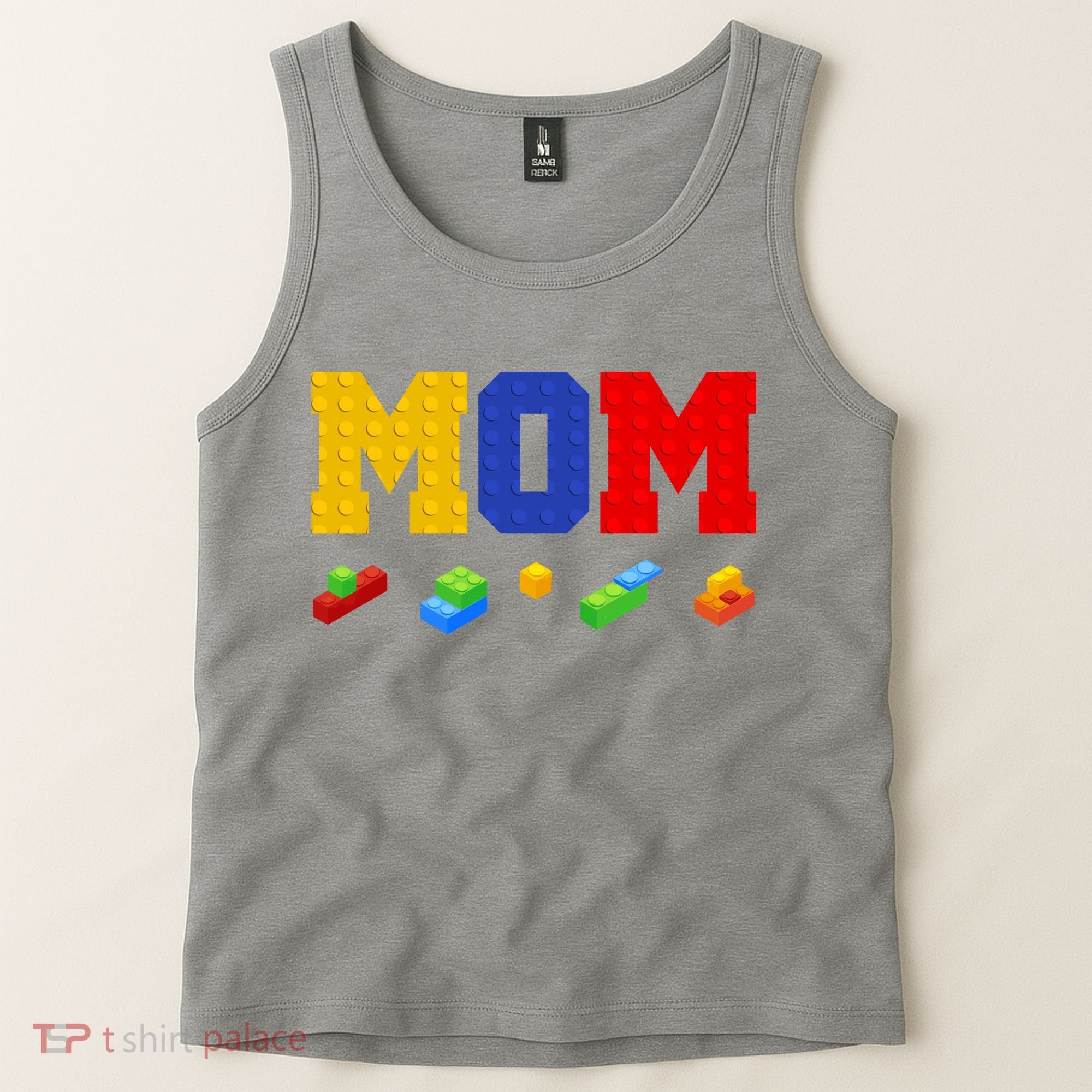 Builder Building Blocks Mom Tank Top