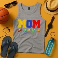 Builder Building Blocks Mom Tank Top thumb 4