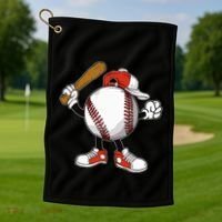 Baseball Boy Golf Towel thumb 1