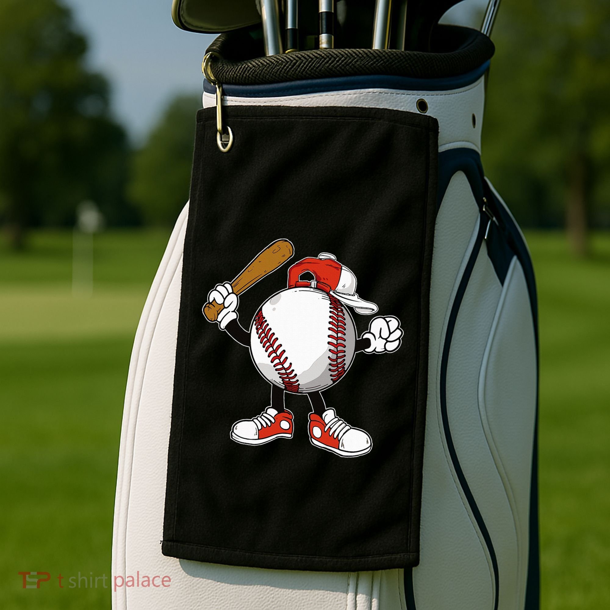 Baseball Boy Golf Towel
