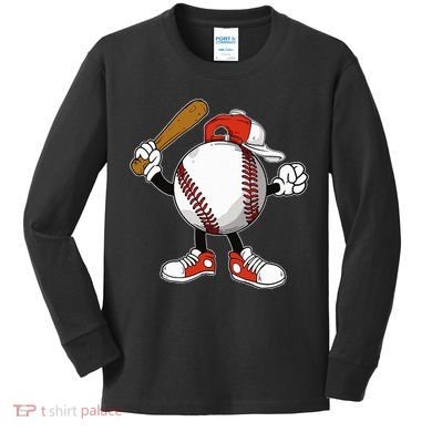 Baseball Boy Kids Long Sleeve Shirt