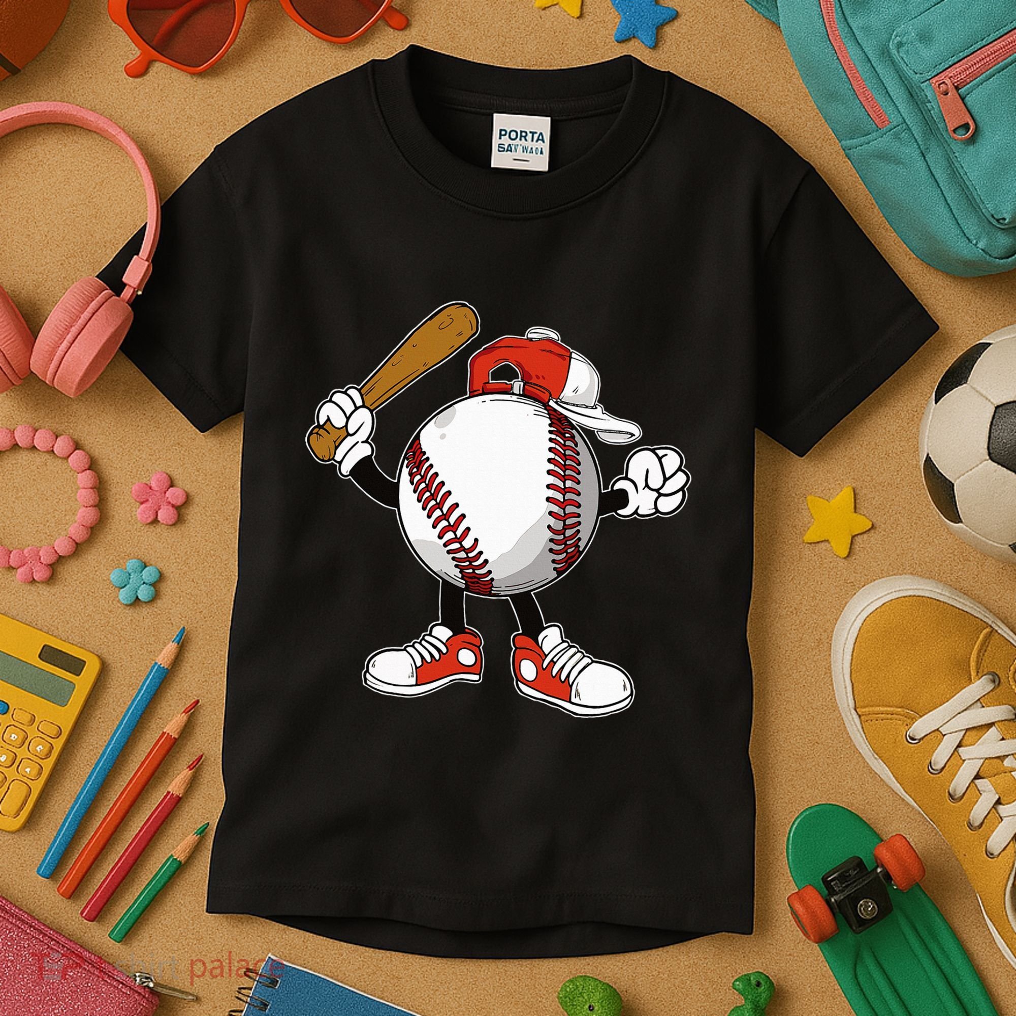 Baseball Boy Kids T-Shirt