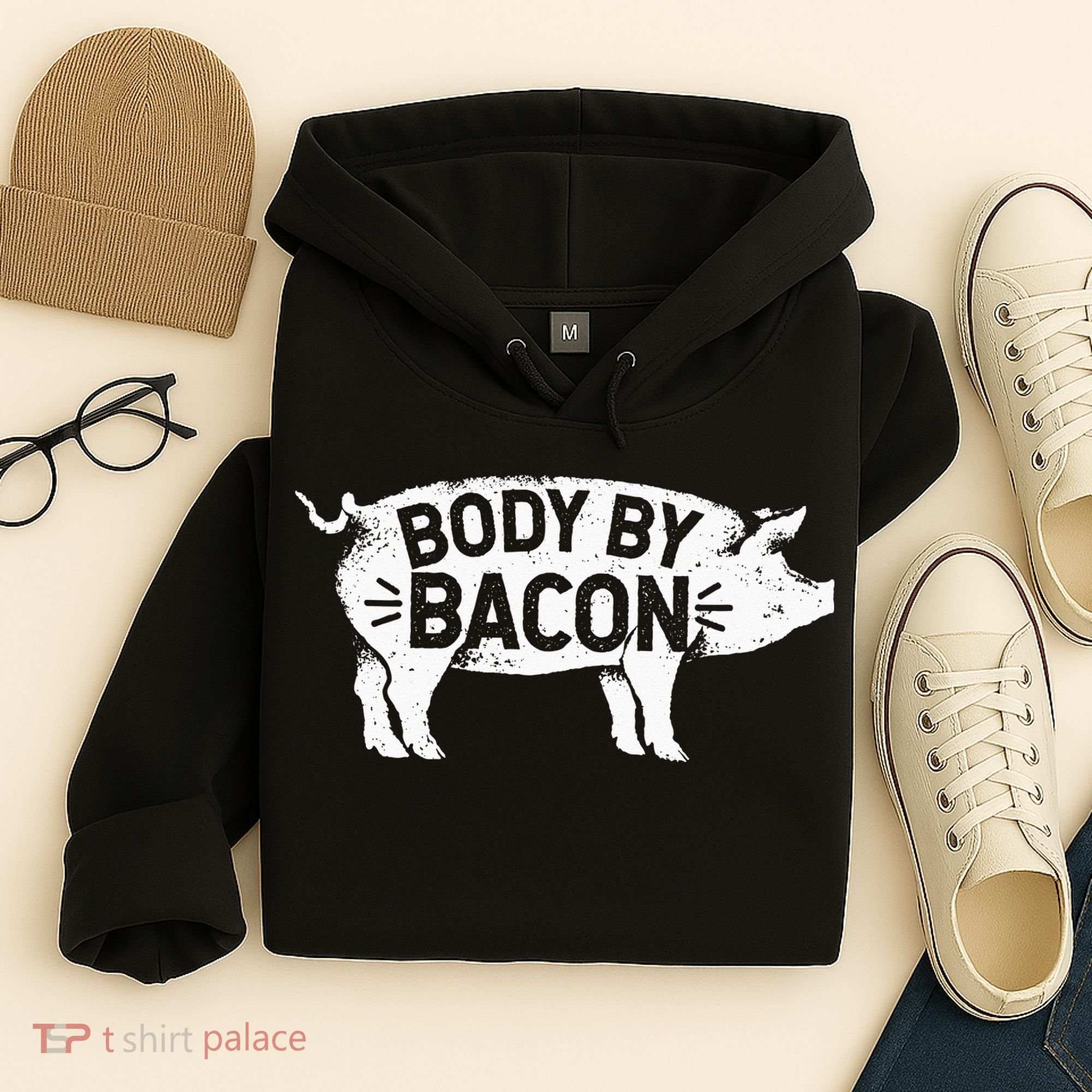 Body By Bacon For Low Carb High Fat Ketogenic Diet Hoodie