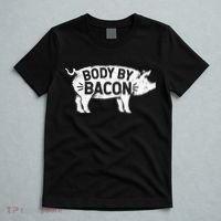 Body By Bacon For Low Carb High Fat Ketogenic Diet T-Shirt thumb 5