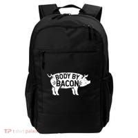 Body By Bacon For Low Carb High Fat Ketogenic Diet Backpack thumb 0
