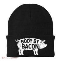 Body By Bacon For Low Carb High Fat Ketogenic Diet Beanie thumb 0