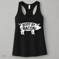 Body By Bacon For Low Carb High Fat Ketogenic Diet Women's Tank Top thumb 3