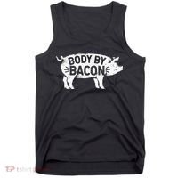 Body By Bacon For Low Carb High Fat Ketogenic Diet Tank Top thumb 0