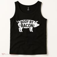 Body By Bacon For Low Carb High Fat Ketogenic Diet Tank Top thumb 2