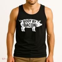 Body By Bacon For Low Carb High Fat Ketogenic Diet Tank Top thumb 3