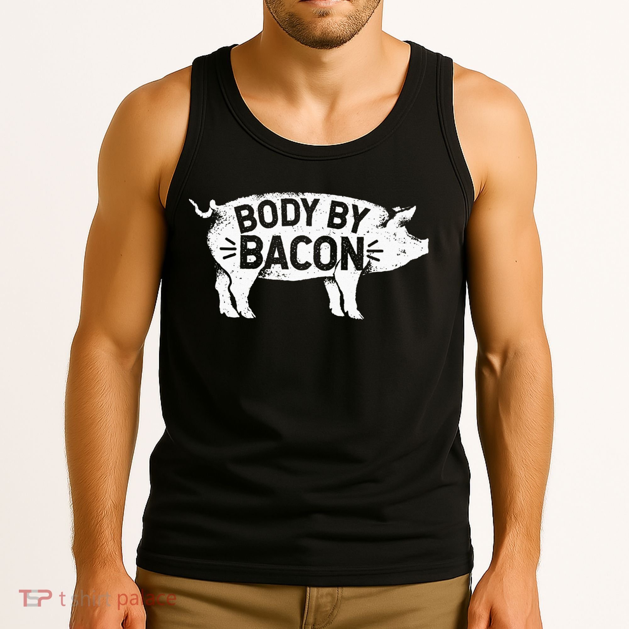 Body By Bacon For Low Carb High Fat Ketogenic Diet Tank Top