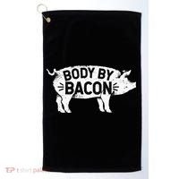 Body By Bacon For Low Carb High Fat Ketogenic Diet Golf Towel thumb 0