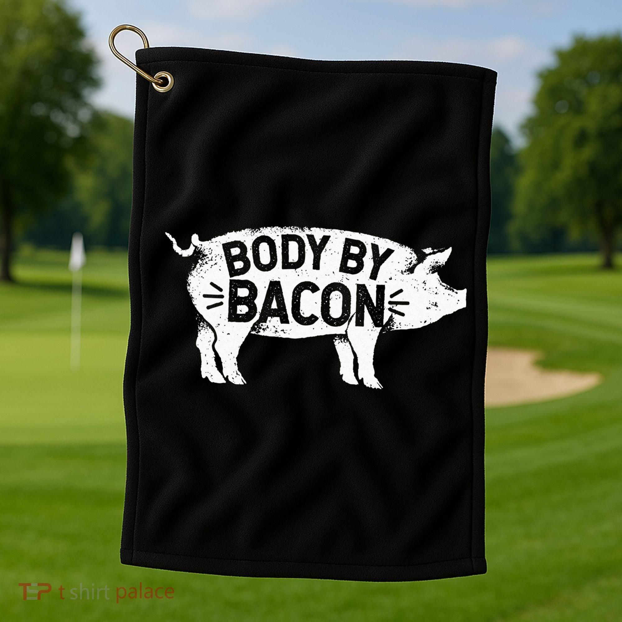 Body By Bacon For Low Carb High Fat Ketogenic Diet Golf Towel