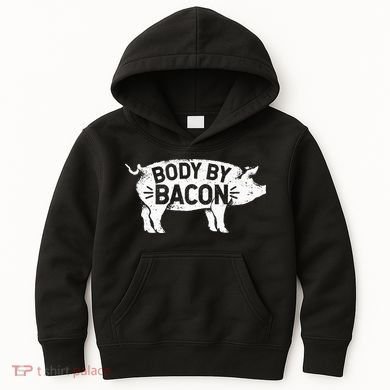 Body By Bacon For Low Carb High Fat Ketogenic Diet Kids Hoodie