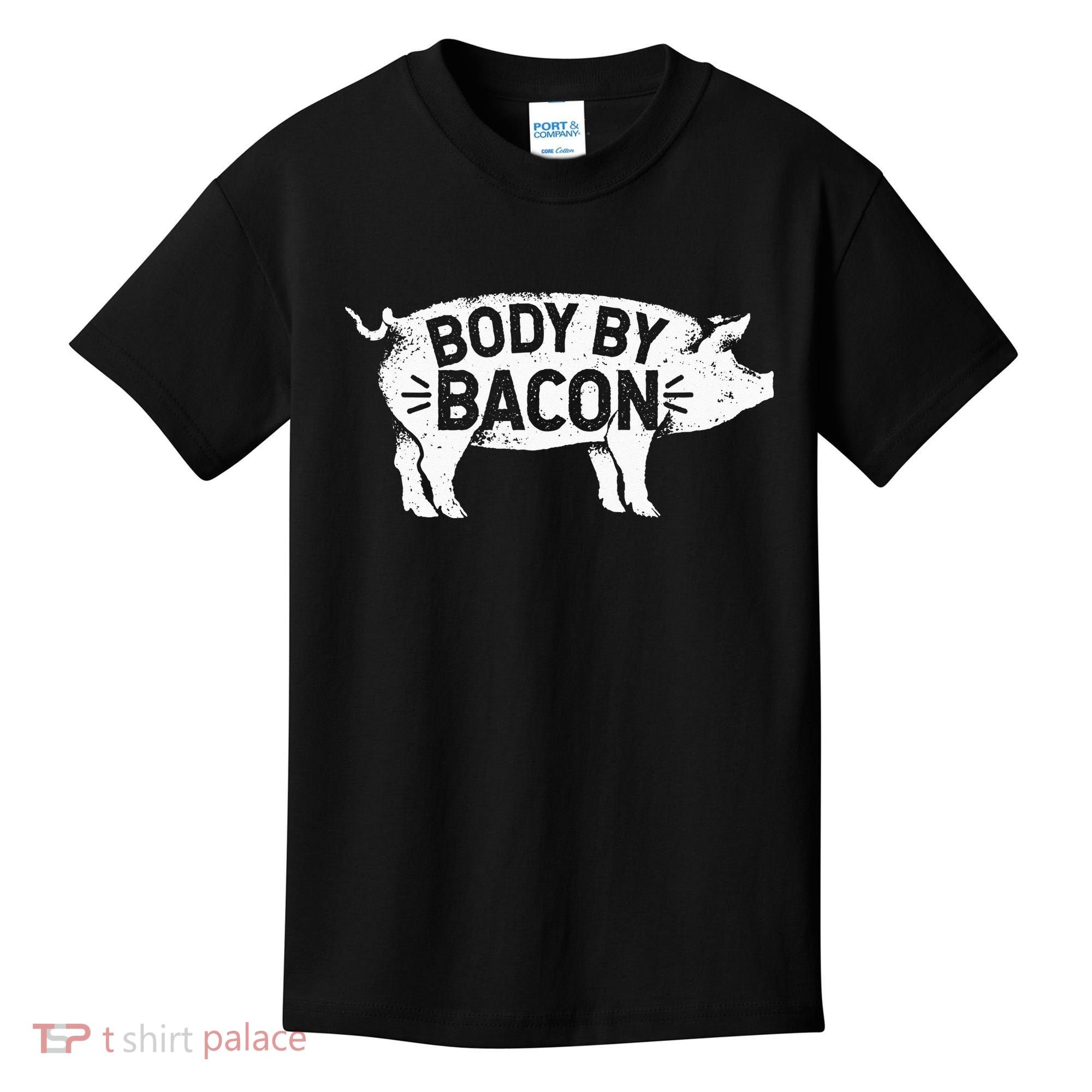 Body By Bacon For Low Carb High Fat Ketogenic Diet Kids T-Shirt