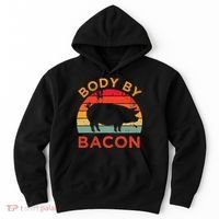 Body By Bacon For Low Carb High Fat Ketogenic Diet Hoodie thumb 0