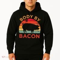 Body By Bacon For Low Carb High Fat Ketogenic Diet Hoodie thumb 2