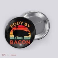 Body By Bacon For Low Carb High Fat Ketogenic Diet Button thumb 0