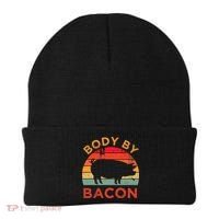 Body By Bacon For Low Carb High Fat Ketogenic Diet Beanie thumb 0