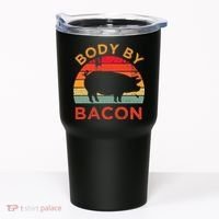 Body By Bacon For Low Carb High Fat Ketogenic Diet Tumbler thumb 0