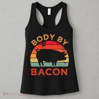 Body By Bacon For Low Carb High Fat Ketogenic Diet Women's Tank Top thumb 3