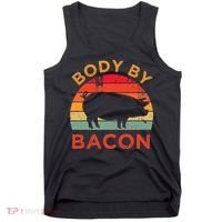 Body By Bacon For Low Carb High Fat Ketogenic Diet Tank Top thumb 0