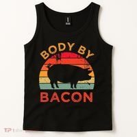 Body By Bacon For Low Carb High Fat Ketogenic Diet Tank Top thumb 2