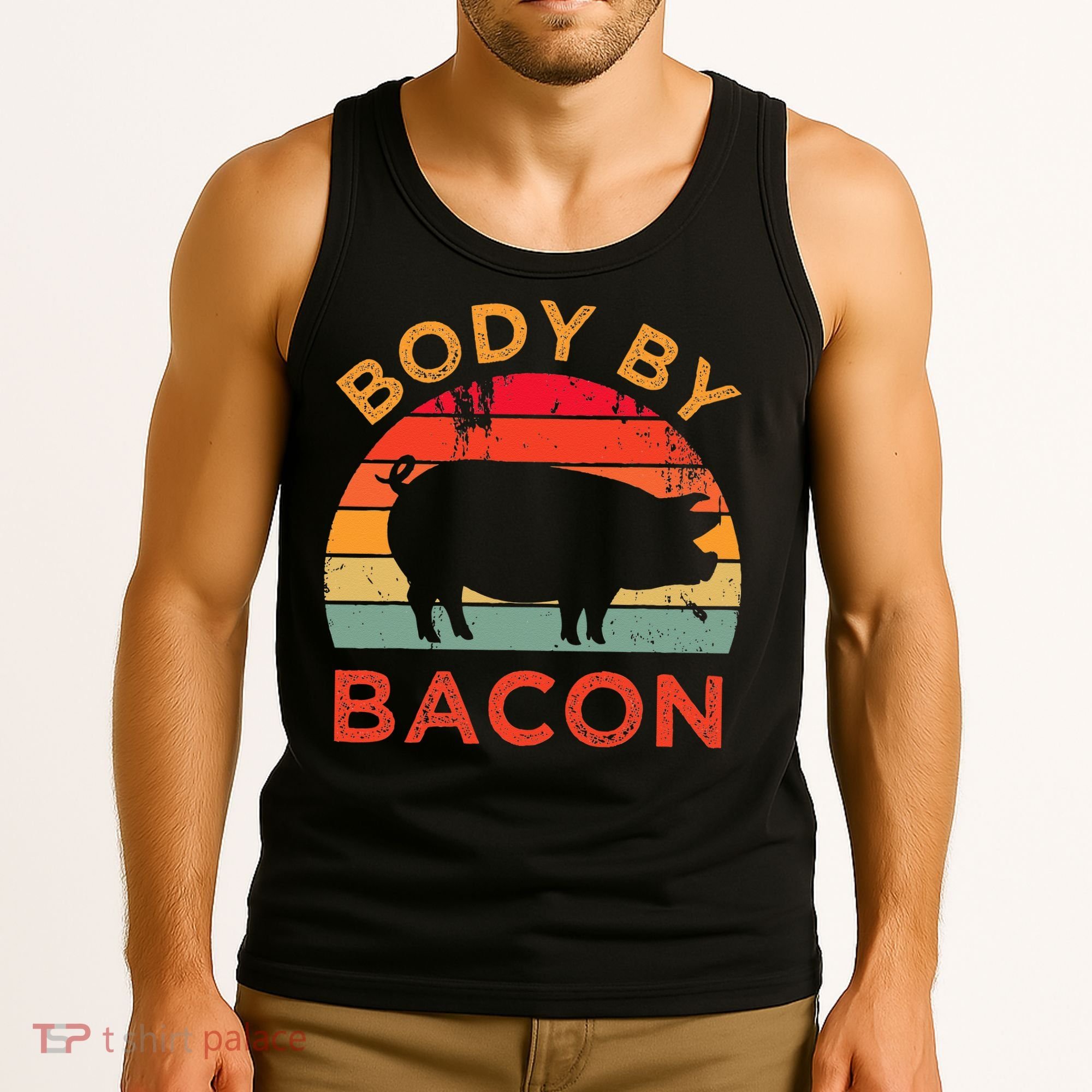 Body By Bacon For Low Carb High Fat Ketogenic Diet Tank Top