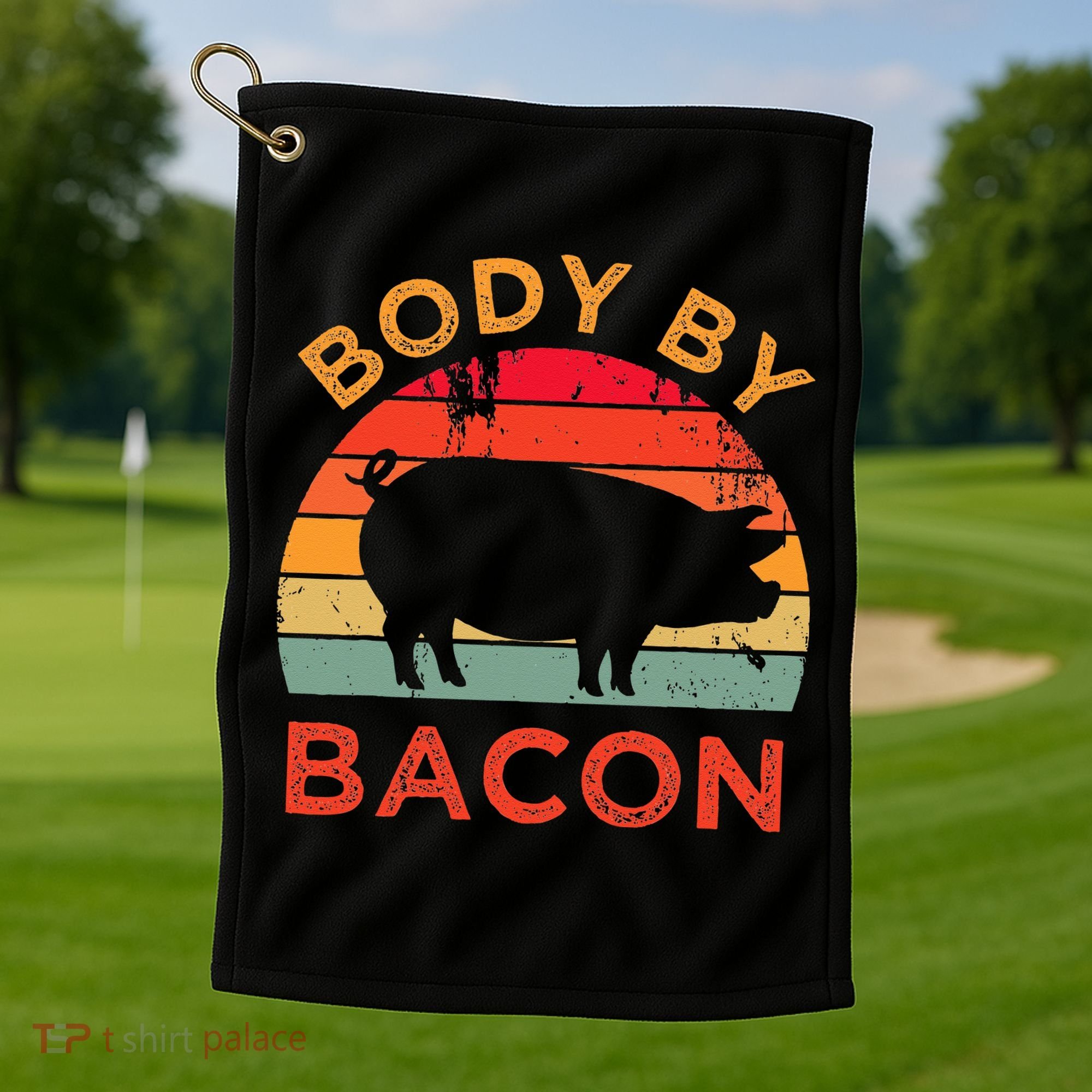 Body By Bacon For Low Carb High Fat Ketogenic Diet Golf Towel