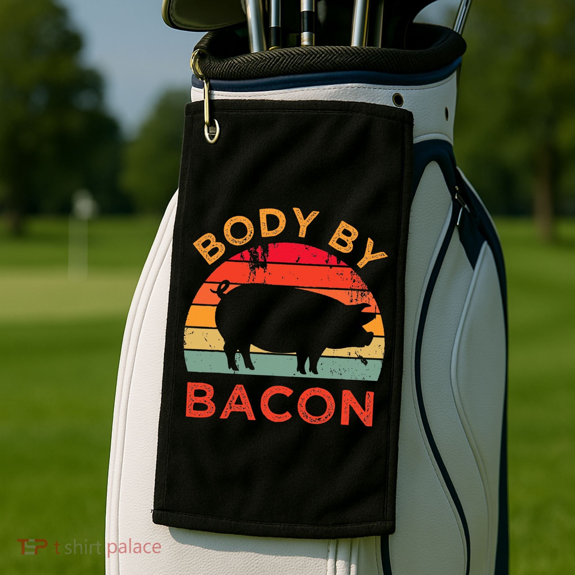 Body By Bacon For Low Carb High Fat Ketogenic Diet Golf Towel