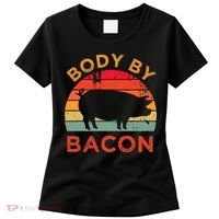 Body By Bacon For Low Carb High Fat Ketogenic Diet Women's T-Shirt thumb 0