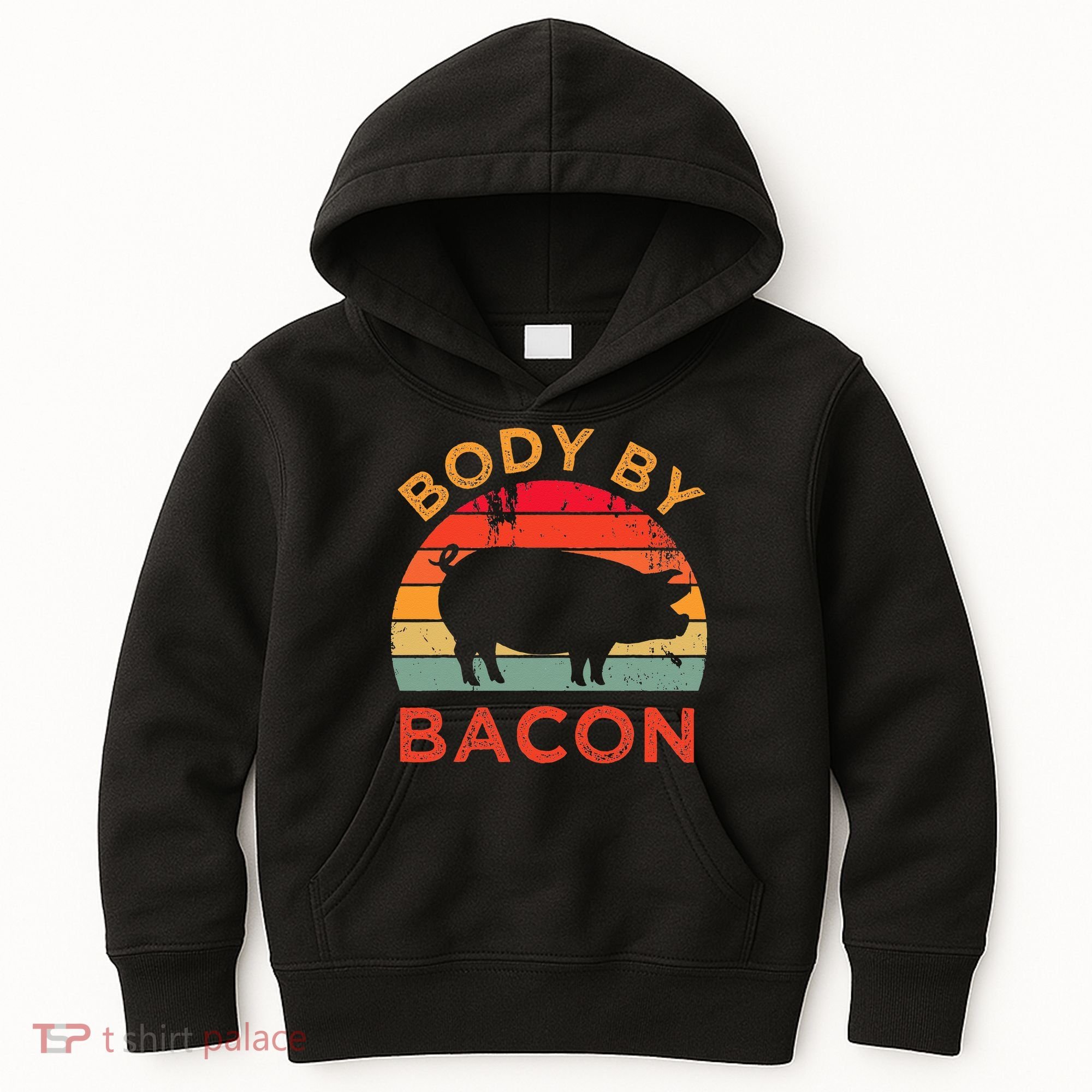 Body By Bacon For Low Carb High Fat Ketogenic Diet Kids Hoodie