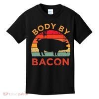 Body By Bacon For Low Carb High Fat Ketogenic Diet Kids T-Shirt thumb 0