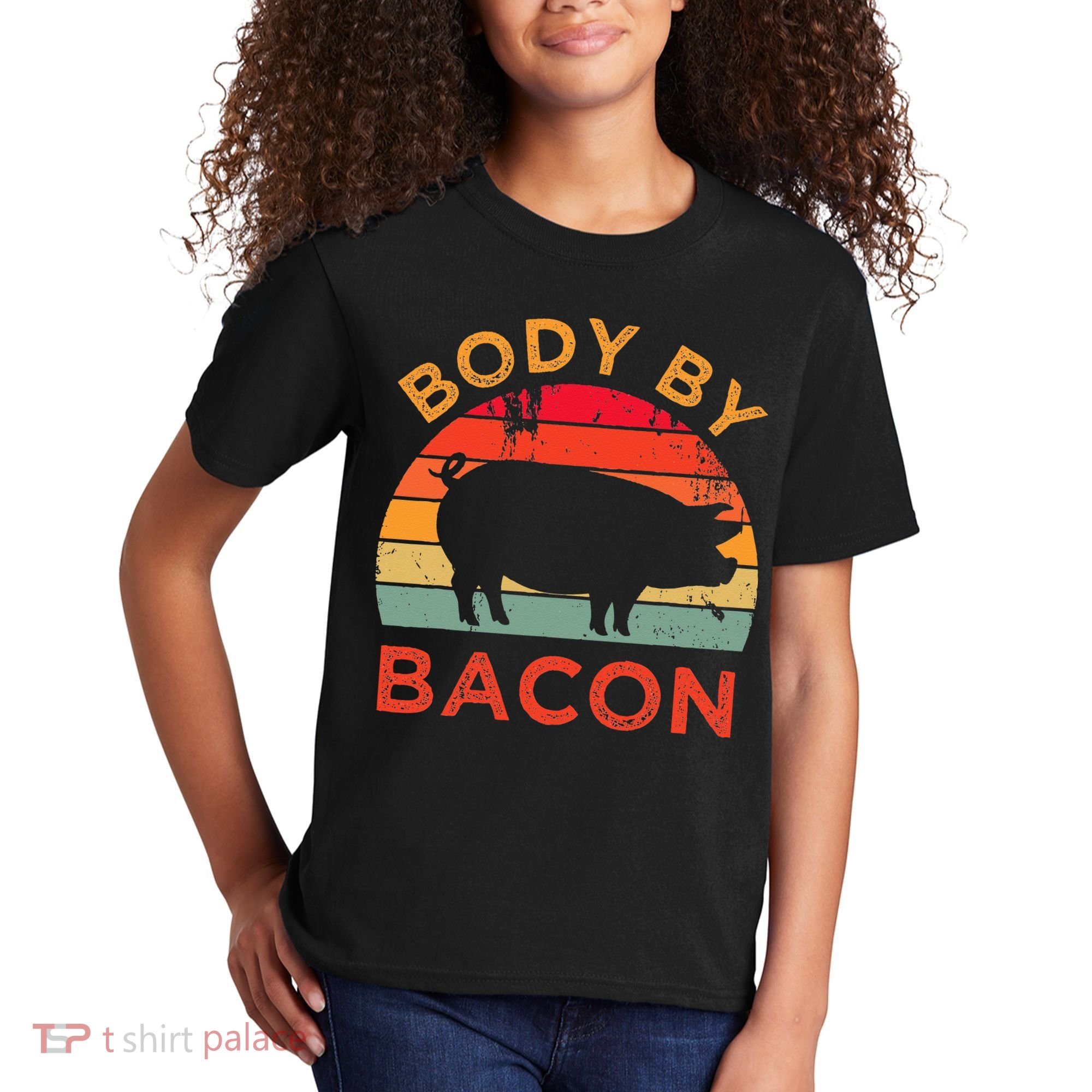 Body By Bacon For Low Carb High Fat Ketogenic Diet Kids T-Shirt