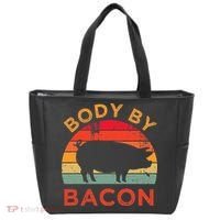 Body By Bacon For Low Carb High Fat Ketogenic Diet Tote Bag thumb 0