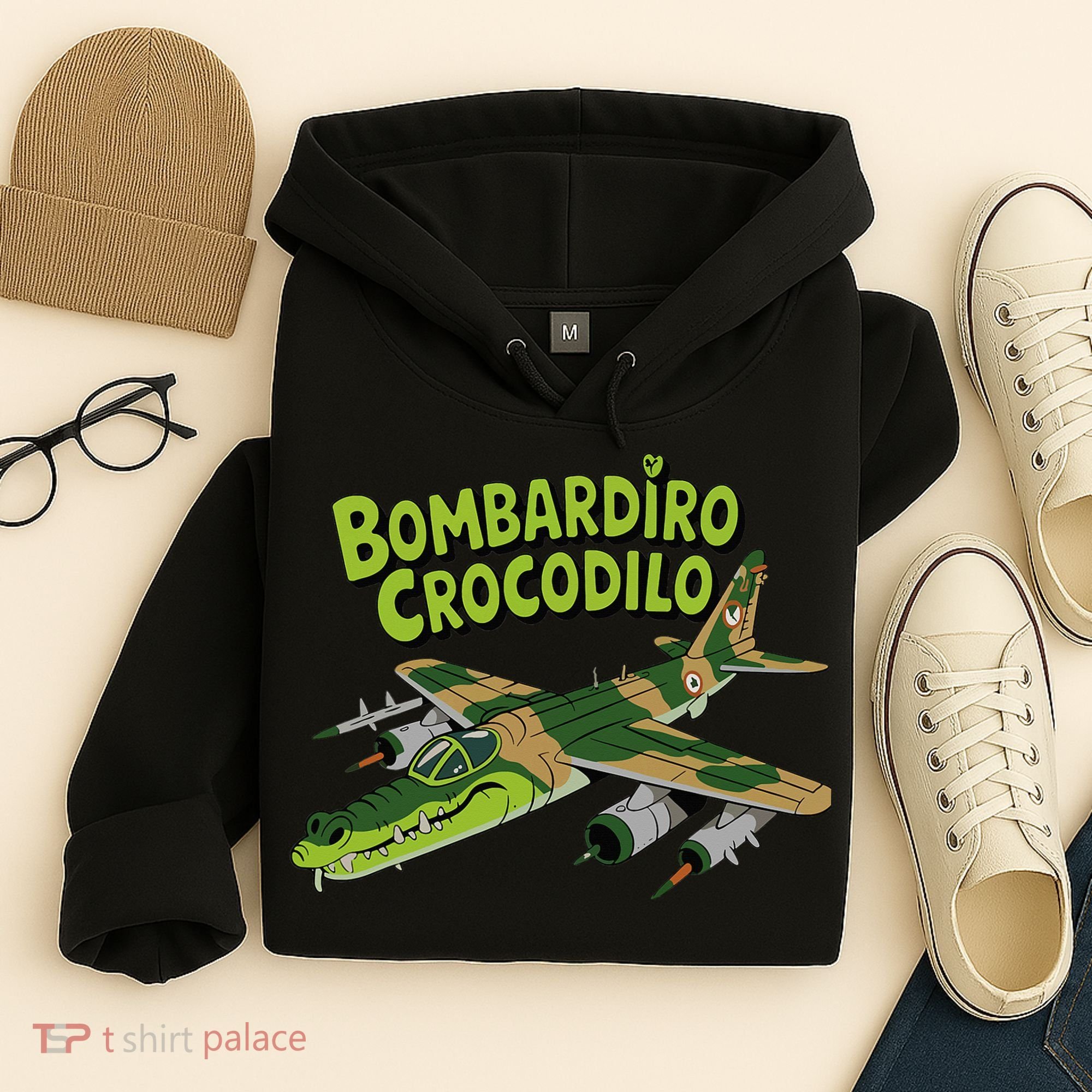 Boy Bombardilo Bombardier Crocodilo Italian Brainrot Hoodie