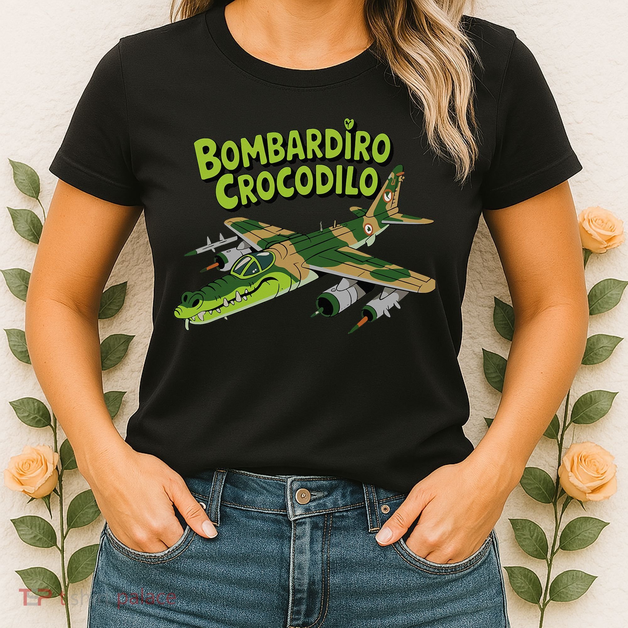 Boy Bombardilo Bombardier Crocodilo Italian Brainrot Women's T-Shirt