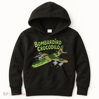 Boy Bombardilo Bombardier Crocodilo Italian Brainrot Kids Hoodie thumb 0
