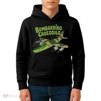 Boy Bombardilo Bombardier Crocodilo Italian Brainrot Kids Hoodie thumb 4