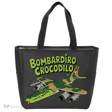 Boy Bombardilo Bombardier Crocodilo Italian Brainrot Tote Bag