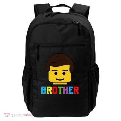 Block Brick Building Brother Master Builder Matching Family Backpack