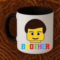 Block Brick Building Brother Master Builder Matching Family Coffee Mug thumb 2