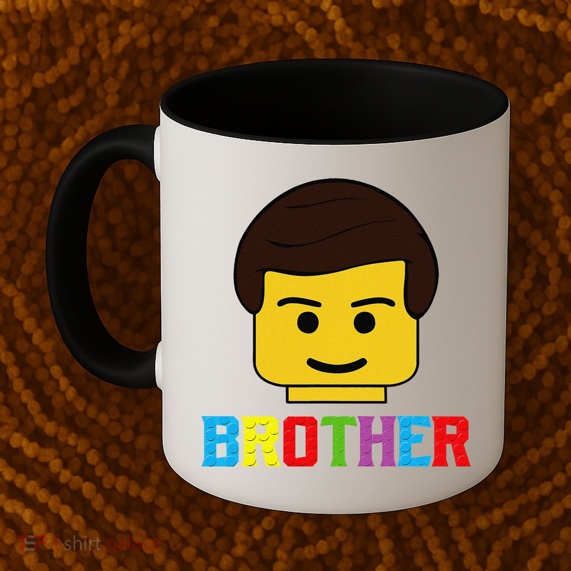 Block Brick Building Brother Master Builder Matching Family Coffee Mug