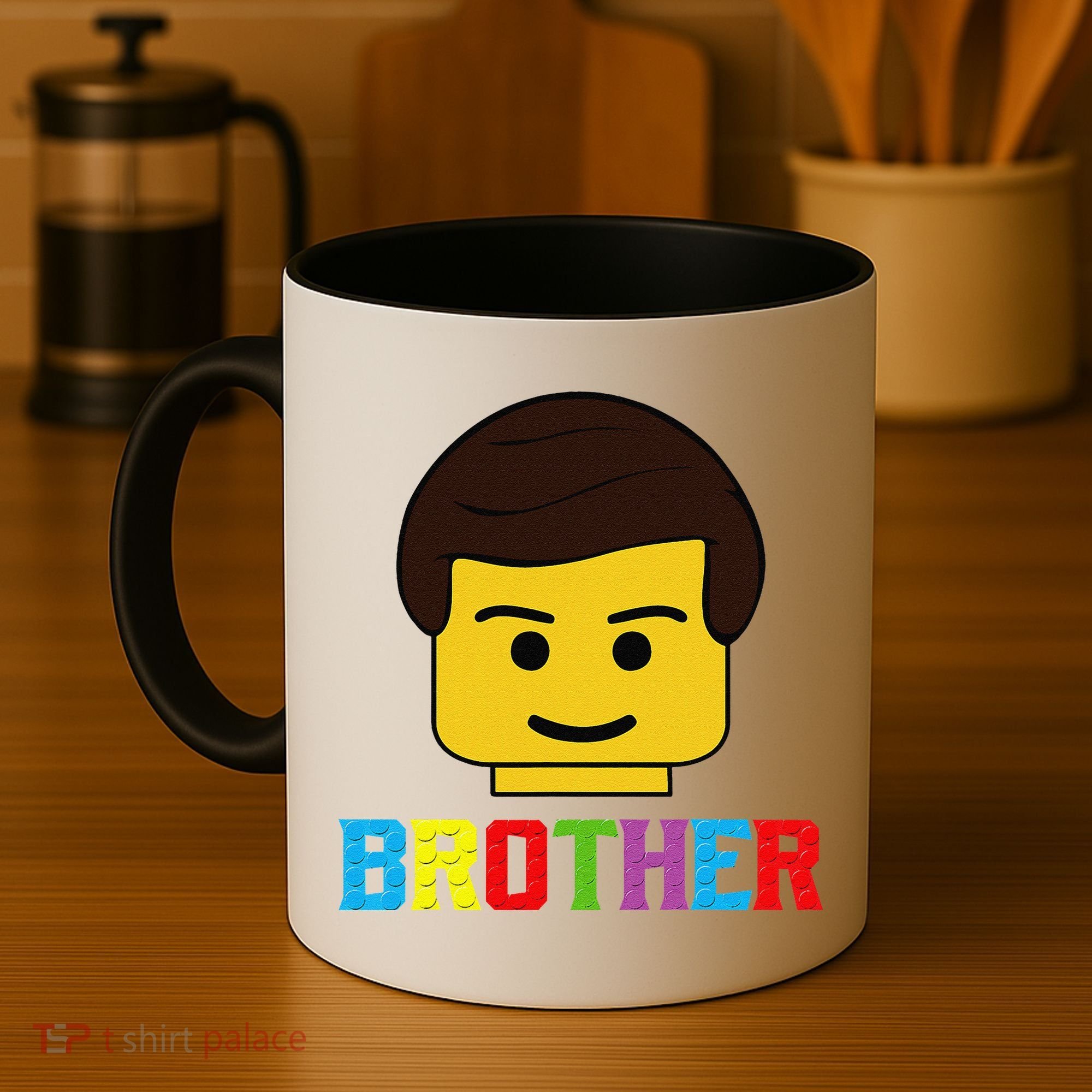 Block Brick Building Brother Master Builder Matching Family Coffee Mug